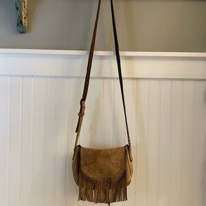 BED STU Eastend Brown Fringe Crossbody Bag